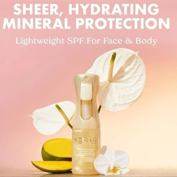 Kopari Golden Sunglaze Sheer Body Mist Sunscreen Spray SPF 50 NWT - Picture 4 of 11